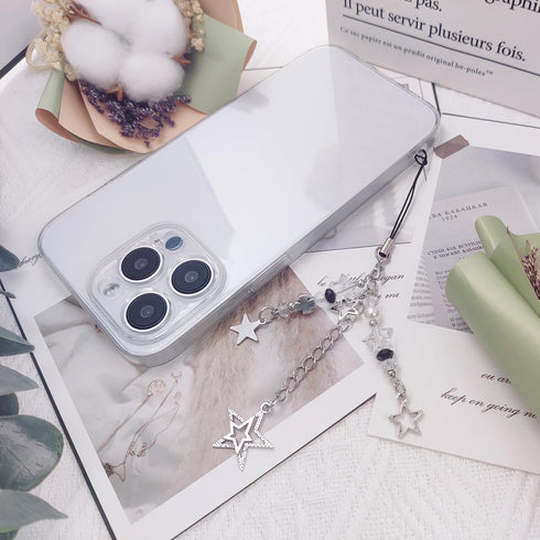1-4PCS Cute Phone Charms, Aesthetic Y2K Cell Phone Strap, Pink Strawberry Butterfly Star Accessories for Phone