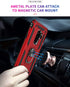 Military Grade Drop Impact Case for Samsung Galaxy S9 Plus, 360 Metal Rotating Ring Kickstand Holder, Heavy Duty