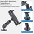 Industrial Tablet Mount for Truck & Vehicle, Heavy Duty Drill Base iPad Holder, Adjustable Aluminum Arm for 4.7"-12.9"