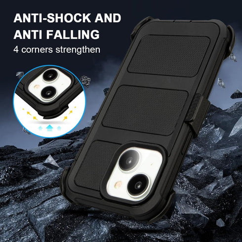Saiboro 15 15 2 15Case Compatible with Defender iPhone Case with Clip,Holster with Kickstand,for Heavy Duty iPhone