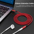 MOSWAG 3.28FT/1Meter 3.5mm Extension Cable, Audio Male to Female Stereo Extension Adapter, Nylon Braided Cord for