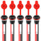 5Pcs 2Pin Charging Socket Female Mount Connector, USB Type-C Port Charging Interface with Waterproof Cover Cap