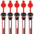 5Pcs 2Pin Charging Socket Female Mount Connector, USB Type-C Port Charging Interface with Waterproof Cover Cap