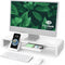 Klearlook Monitor Stand Riser, Foldable Height Adjustable Computer Stand with Storage Drawer & Tablet Phone Stand