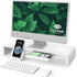 Klearlook Monitor Stand Riser, Foldable Height Adjustable Computer Stand with Storage Drawer & Tablet Phone Stand