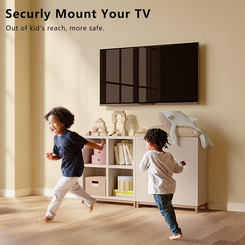 TV Wall Mount Bracket Low Profile Fixed for 14-43 Inch LED, LCD, Plasma TVs, Universal Mount Fits 8" Wood Studs