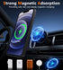 FNTCASE Clear Case for iPhone 12: Magnetic Military Grade Drop Protection, Anti Yellowing Rugged Durable Shockproof