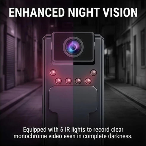 Generic (1) HD Body Worn Camera, High Definition Portable Camcorder, Wearable Night Vision Video Recorder, Loop