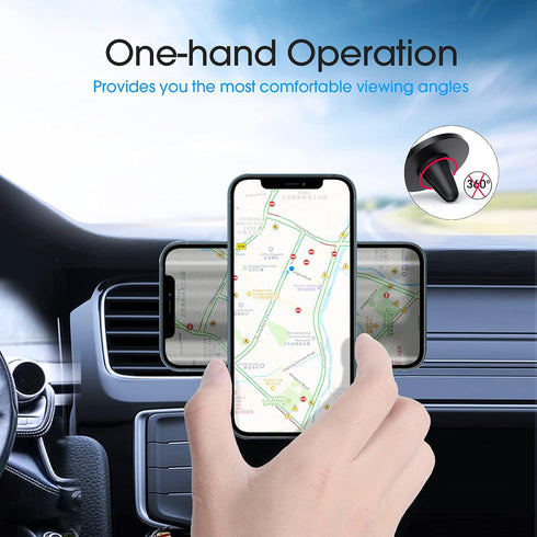 TechMatte 17 16 15 14 13 12 (2 for Magsafe Car Mount, Magnetic Air Vent Phone Holder for Car Compatible with iPhone Pro