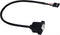 zdyCGTime Panel Mount USB 2.0 B Cable USB B Female to 5 Pin Female Dupont Motherboard USB Header Cable (30cm/12inch)