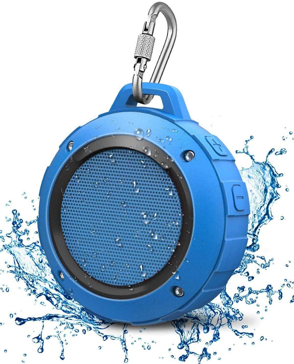 Kunodi Bluetooth Shower Speaker, IPX7 Waterproof, Dynamic Lights, Crisp Clear Sound, True Wireless Stereo, Portable