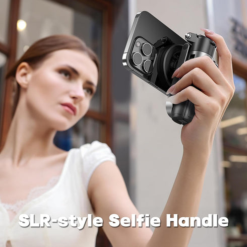EUG-PRODUCTS 4-in-1 10m Magnetic Tripod for Phone with Remote Control, Extendable Selfie Stick Handle Grip Pocket Size