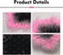 Foelony 5.71" 11.6" Car Dashboard Anti-Slip Pad, Pink Feather Car Magic Dashboard Decor Mat, x Multifunctional Sticky