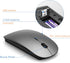 TopMate Wireless Keyboard and Mouse Combo, Ultra Slim 2.4G Silent USB Mouse and Scissor Switch Keyboard Set, Gray Black