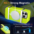 Vooii iPhone 12 Pro Max Case - Slim Translucent Matte, Fluorescent Green, Magsafe Compatible, with Screen & Camera