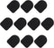 MECCANIXITY Gloves Touch Screen Sticker, Ultra High Sensitivity Flexible Carbon Fiber Stickers, Pack of 20