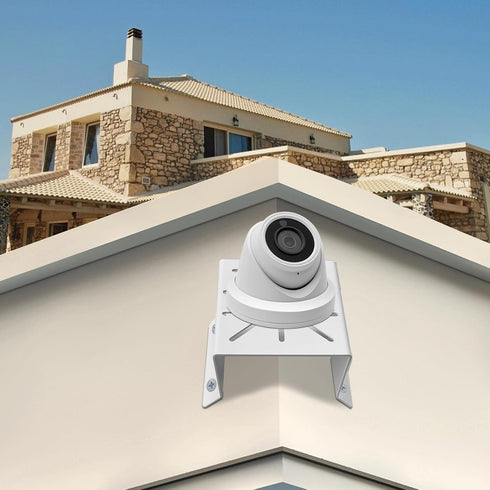 WiTi Universal Corner Mount for Security Camera, Solid Metal Mounting Corner Bracket for CCTV Cameras, LED Wall Lights