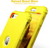 IDweel iPhone SE 2020/2022 Case, 3-in-1 Heavy Duty Slim Fit, Shock Absorption, Soft Silicone Bumper, Yellow.