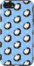 Cute Penguin Phone Case for iPhone SE (2020), 7, 8 - Light Blue Baby Animal Pattern Gifts