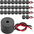 25PCS Active Electronic Buzzer, Wired Connector DC 3-12V, 85dB