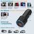 63W Super Fast Car Charger and Cable for Galaxy S23 S22 S24 Plus Ultra/S21 S20 FE, 2-Port (USB C 45W + USB A 18W)