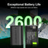 MCYIERDE 2-Pack LP-E6 LP-E6N 60D 70D 80D 90D 5D 5DS 6D R5 C700 XC10 XC15 Replacement Batteries Compatible with Canon