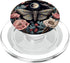 Moth Moon Flowers Astrology PopSockets PopGrip for MagSafe