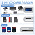17 16 15, 3 1 SD Card Reader for iPhone MBODMI in SD/Micro SD Memory Card for iPhone/Mac, Digital Camera Adapter