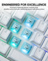 45gf 100 5-Pin PC/PA66 EPOMAKER Creamy Jade Gaming Keyboard Switches, PCS Linear Switch, Pre-Lubed Switch, with Case