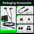 Gaming Earbuds Wired, USB C & 3.5mm Dual Plug Headphones with Mic, Stereo Bass Noise Isolating for PC/PS4/PS5/Xbox