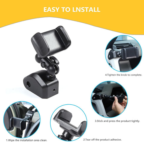Car Phone Holder Aluminum Alloy for Land Rover Defender 90 110 130 2020-2024 Models, Left Side Mounting