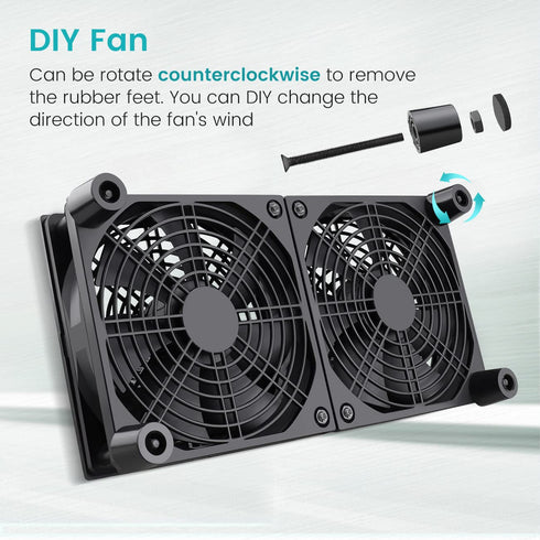 5V 120mm 240mm Wathai High Airflow Router Cooling Fan for Computer Cooler TV Small Box DC USB Power Fan with Multi