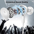 USB C Headphones Magnetic Wired Earbuds Stereo in-Ear Type C Earphones with Microphone Volume Control Noise Isolation for Samsung S24 S23 FE S22 Ultra Fold A35,iPhone 15,iPad Air/Pro(M4),Pixel 7 6 5