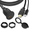 QIANRENON USB C & HDMI Waterproof Cable Adapter, 4K@60HZ, 1m/3.3ft for Car, Dashboard, Desk, USB C 2.0 + HDMI 1.4