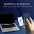iPazzPort 3-in-1, 2.4G 7 Mini Wireless Keyboard Air Mouse Remote Backlit Keyboard with Remote Control Both Sides