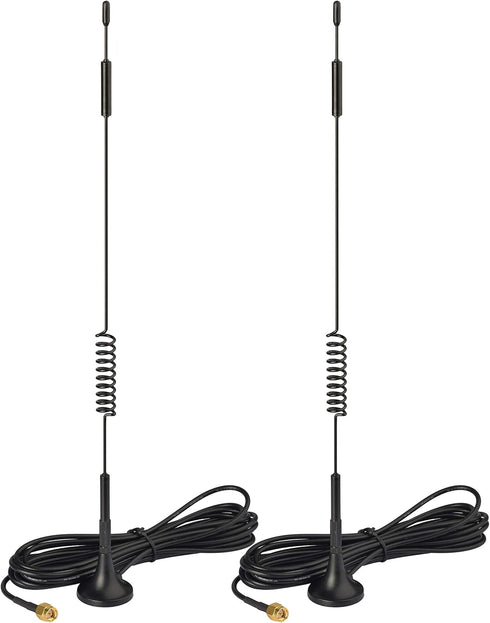 BINGFU 4G 7dBi (2-Pack) 4G LTE Magnetic Base MIMO SMA Male Antenna Compatible with LTE Wireless CPE Router Hotspot