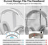 Headphone Stand for AirPods Max, Heavy Base Desk Stand with Aluminum Supporting Rod for All Headphones - Silver