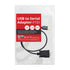 SIIG USB to Serial Adapter, USB 2.0 to RS-232 Male 9-pin DB9 Cable, 3.3ft, FTDI FT232 Chipset, for Windows & Mac