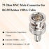 XRDS -RF BNC Compression Connector for RG59 Coaxial Cable, BNC Male Connectors for CCTV and Security Camera