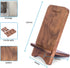 Abbolinxus Solid Wood Phone Stand, Desktop Wooden Phone Stand, Simple Phone Holder, Compatible with All Phones (Walnut