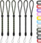 Hand Wrist Strap Lanyard, 6 Pack 8inch Adjustable Nylon Wristlet Straps for Cell Phone, AirPods Pro 2, Camera, Key,