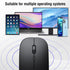 Wireless Bluetooth Mouse for iPad/MacBook Pro/Air/Laptop/pc Rechargeable Silent Mouse Portable Slim for Surface Pro/Lenovo/Samsung Tablet (Black)