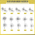 Mardatt 100Pcs Battery Springs AA, Battery Negative and Positive Nickle Plated Conversion Spring Contact Plate