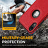 Classy Design Luxury Leather Ultra Slim Phone Case for iPhone XR, Full Body Non-Slip Grip 6.1 Inch (Red)