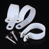 Hicarer 50 Pack R-Type Cable Clip Wire Clamp, Nylon Fastener Clips with Screws for Wire Management