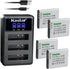 Kastar 4 Pack Battery and LCD Triple USB Charger for Ricoh DB-110, GR III, WG-6, G900 Digital Cameras