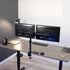 VIVO MOUNT-VW02A Dual VESA Bracket Adapter, Horizontal Assembly Mount for 2 Monitor Screens up to 27 inches