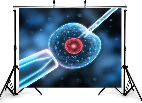 KeyWork 7x7ft IVF Procedure Backdrop Medical Science Photography Background for Fertility Seminar Reproductive Health