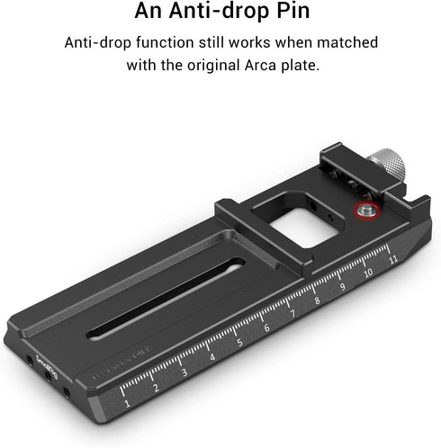 SMALLRIG Quick Release Plate Adapter for Arca-Swiss for DJI RS 4 / RS 4 Pro / RS 2 / RSC 2 / RS 3 / RS 3 Pro & Ronin-S