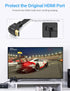 URWOOW 90-Degree (1FT) HDMI Extension Cable High Speed Down Angle Male to Female Extension Wire Cord HDMI Extender
